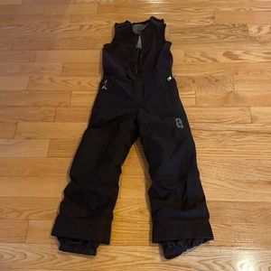 Size 7 kid Spyder brand black ski pants